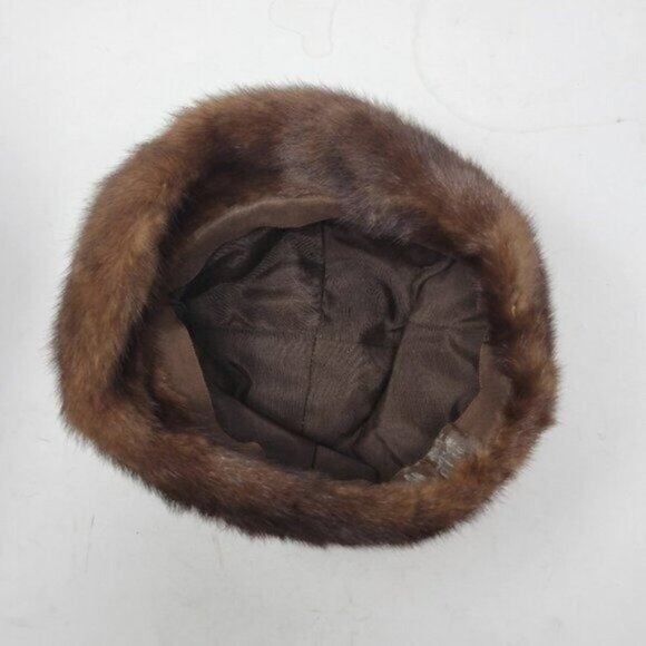 Vintage | Mink Fur Brown Unisex Winter Hat - Picture 8 of 8